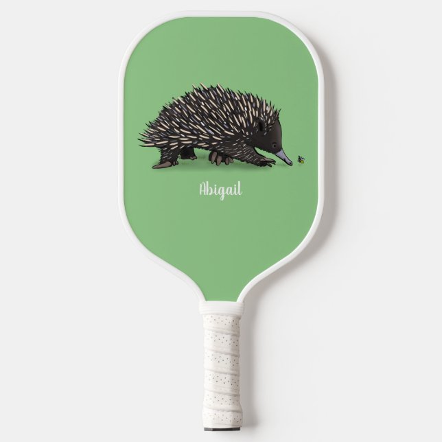 Niedliche Echodina mit Bienenabbildungen Pickleball Schläger (Vorderseite)