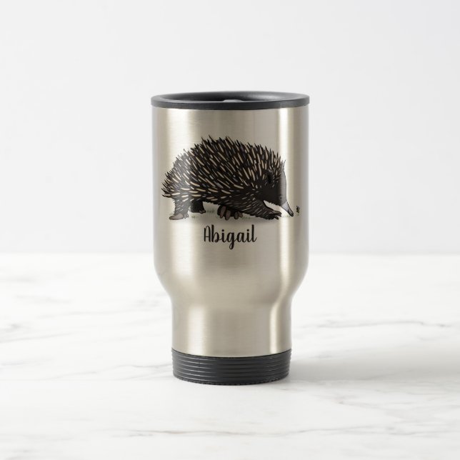 Niedliche Echodina mit Bienenabbildungen Reisebecher (Mittel)