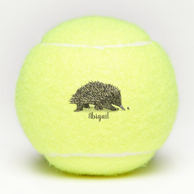 Niedliche Echodina mit Bienenabbildungen Tennisbälle (Vorderseite)
