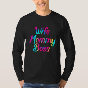 Niedliche Ehefrau Mommy Mama Gefärbte Krawatte Fam T-Shirt
