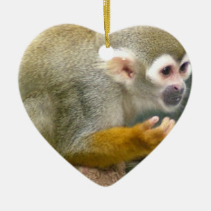 Niedliche Eichhörnchen-Affe-Verzierungen Keramikornament