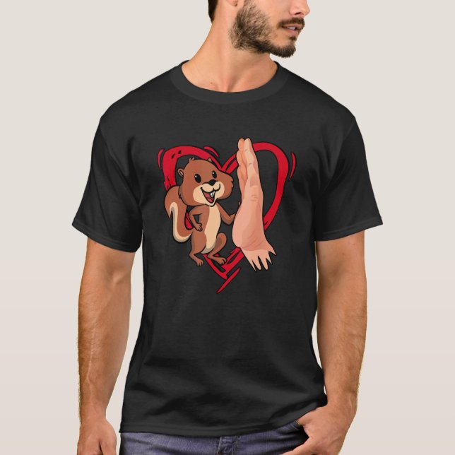 Niedliche Eichhörnchen Liebe Eichhörnchen Mama Eic T-Shirt (Vorderseite)