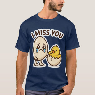 Niedliche Eieraufkleber zum Weinen - Funny Cartoon T-Shirt