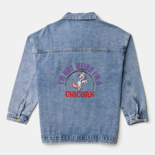 Niedliche Einhorn Frauen Bekleidung Jeansjacke