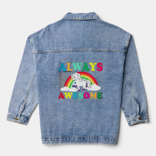 Niedliche Einhorn Frauen Bekleidung Jeansjacke