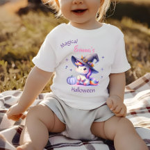 Niedliche Einhorn-Girls Halloween mit Namen