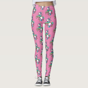 Niedliche Einhorn-Leggings rosa Leggings