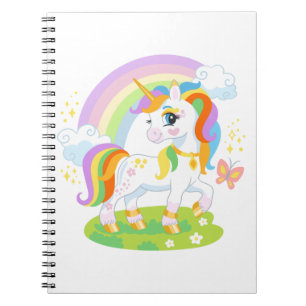 Niedliche Einhorndarstellung #1 Notizblock
