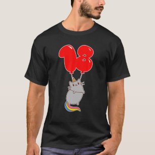 Niedliche Einhornkatze - 18. Geburtstag - Kinderba T-Shirt