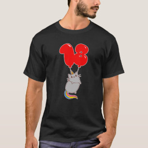 Niedliche Einhornkatze - 18. Geburtstag - Kinderba T-Shirt