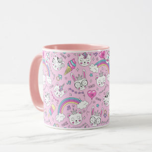 Niedliche Einhornkatzen Tasse