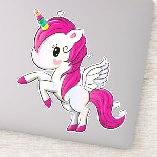Niedliche Einhornkleber für Wand, Telefon, Laptop, Aufkleber