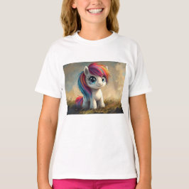 Niedliche Einhornmalerei T-Shirt