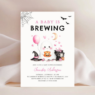 Niedliche Einladung zu Halloween Ghost Baby-Dusche