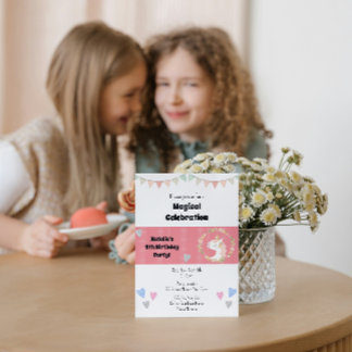 Niedliche Einladung zur Geburtstagsparty