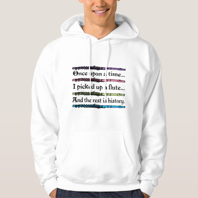 Niedliche einst Flöte Hoodie (Vorderseite)