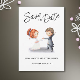 Niedliche einzigartige Couple Dancing Romantische  Save The Date