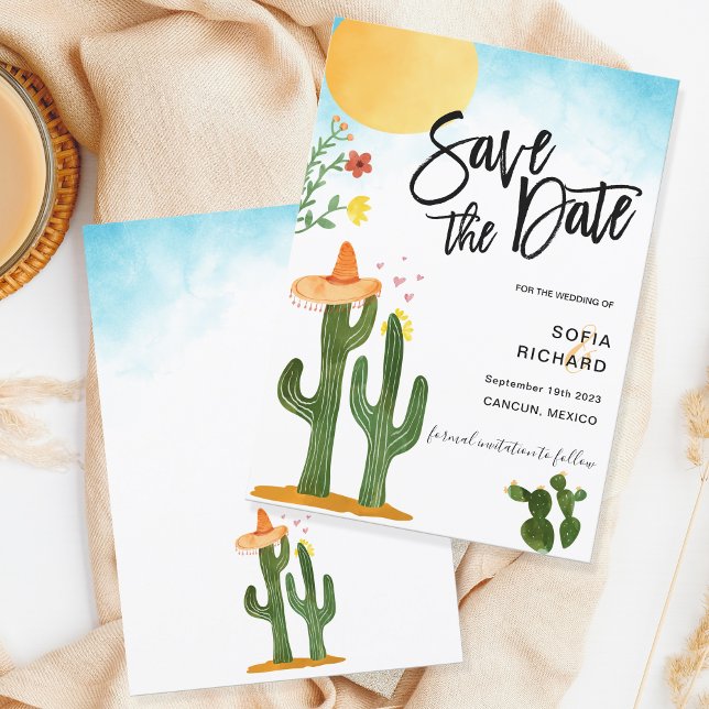 Niedliche einzigartige moderne Destination Mexiko  Einladung (Von Creator hochgeladen)