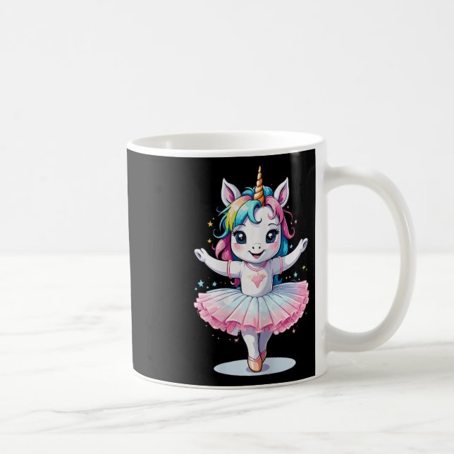Niedliche Einzigartigkeit und Moderne Einhornballe Kaffeetasse (Rechts)