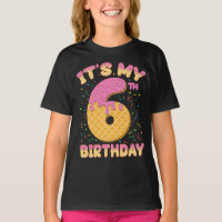 Niedliche Eiscreme Es ist mein 6. Geburtstag 6 Jah