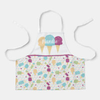 Niedliche Eiscreme-Kone-Schmelzen Rosa Sprinkles M