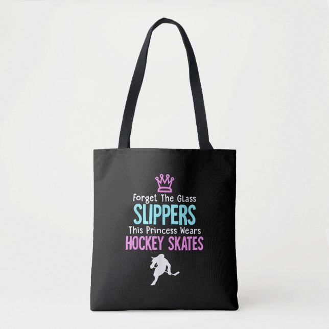 Niedliche EishockeyGirls - Frauenquote Tasche (Vorderseite)