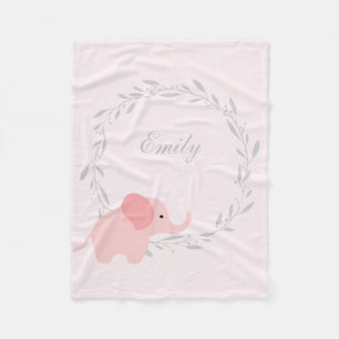 Niedliche Elefant-Fleece-Decke Fleecedecke