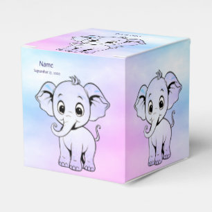 Niedliche Elefantenfavorisierungsbox Geschenkschachtel
