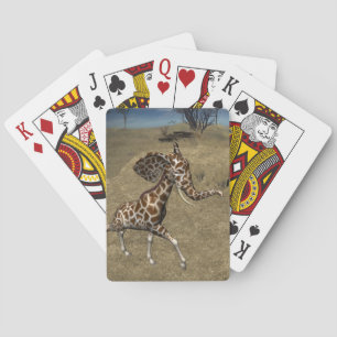 Niedliche ElefantenGiraffen Spielkarten