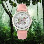 niedliche Elefantenliebhaber Armbanduhr<br><div class="desc">niedliche Elefantenliebhaber von Mädchen tragen den Namen Watch</div>