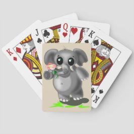 Niedliche Elefantenspielkarten Spielkarten