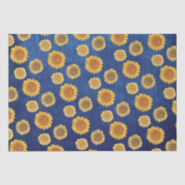 Niedliche Elegant Boho Navy Blauer Wald Rustikale Seidenpapier