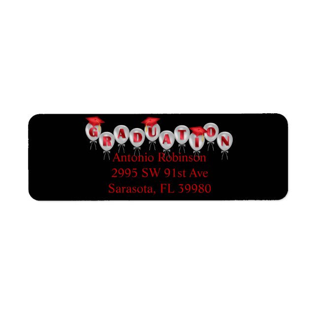 Niedliche Elegante Abschluss Labels (Vorne)