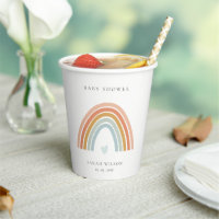 Niedliche elegante Blush Blue Heart Rainbow Baby D