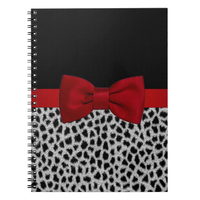 Niedliche, elegante Leopardenhaut Notizblock (Vorderseite)