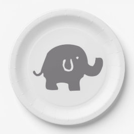 Niedliche Elephant Baby Duschpapier-Teller Pappteller