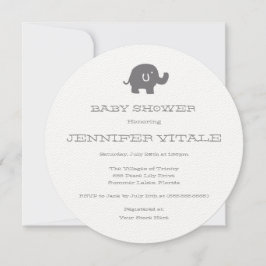 Niedliche Elephant Baby Shower Einladungen