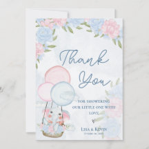 Niedliche Elephant Balloons Rosa Blumenblütendusch