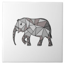 Niedliche Elephant Geometric Black and White