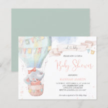 Niedliche Elephant Girl Budget Kinderdusche Einlad