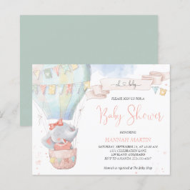 Niedliche Elephant Girl Budget Kinderdusche Einlad
