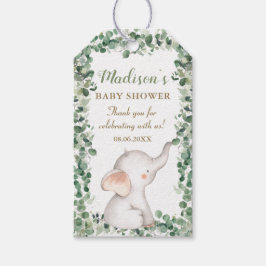 Niedliche Elephant Greenerge Gender Neutral Baby D Geschenkanhänger