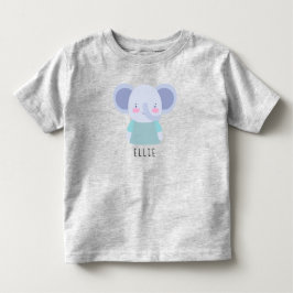 Niedliche Elephant Illustration - Anpassbar Kleinkind T-shirt