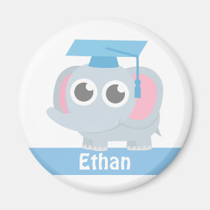 Niedliche Elephant Kids Preschool Abschluss Magnet