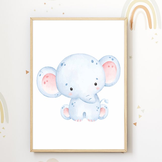 Niedliche Elephant Kinderzimmer Poster Kids Room D (Von Creator hochgeladen)