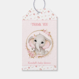 Niedliche Elephant Pink Baby Duwer Gefallen Gesche Geschenkanhänger