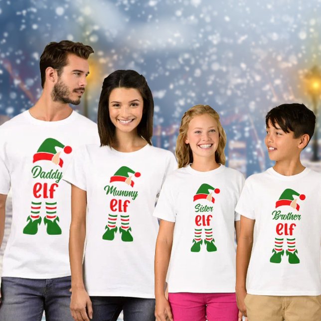 Niedliche Elf-Familie - Weihnachtsmatte T-Shirt (Von Creator hochgeladen)