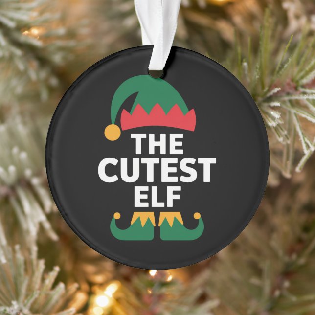 Niedliche Elf Matching-Familie Weihnachten Ornament (Baum)
