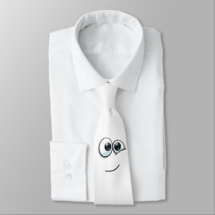 Niedliche Emoji mit individuellem Hintergrund Krawatte