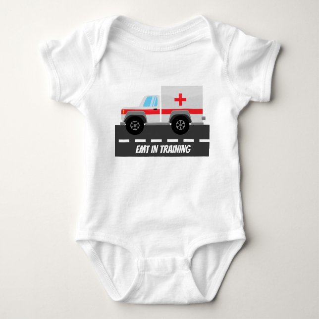 Niedliche EMT für das Training von Babykarodysuit Baby Strampler (Vorderseite)